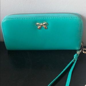 Gearonic TM Turquoise Faux Leather Clutch/Wallet